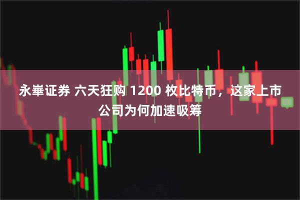 永崋证券 六天狂购 1200 枚比特币，这家上市公司为何加速吸筹